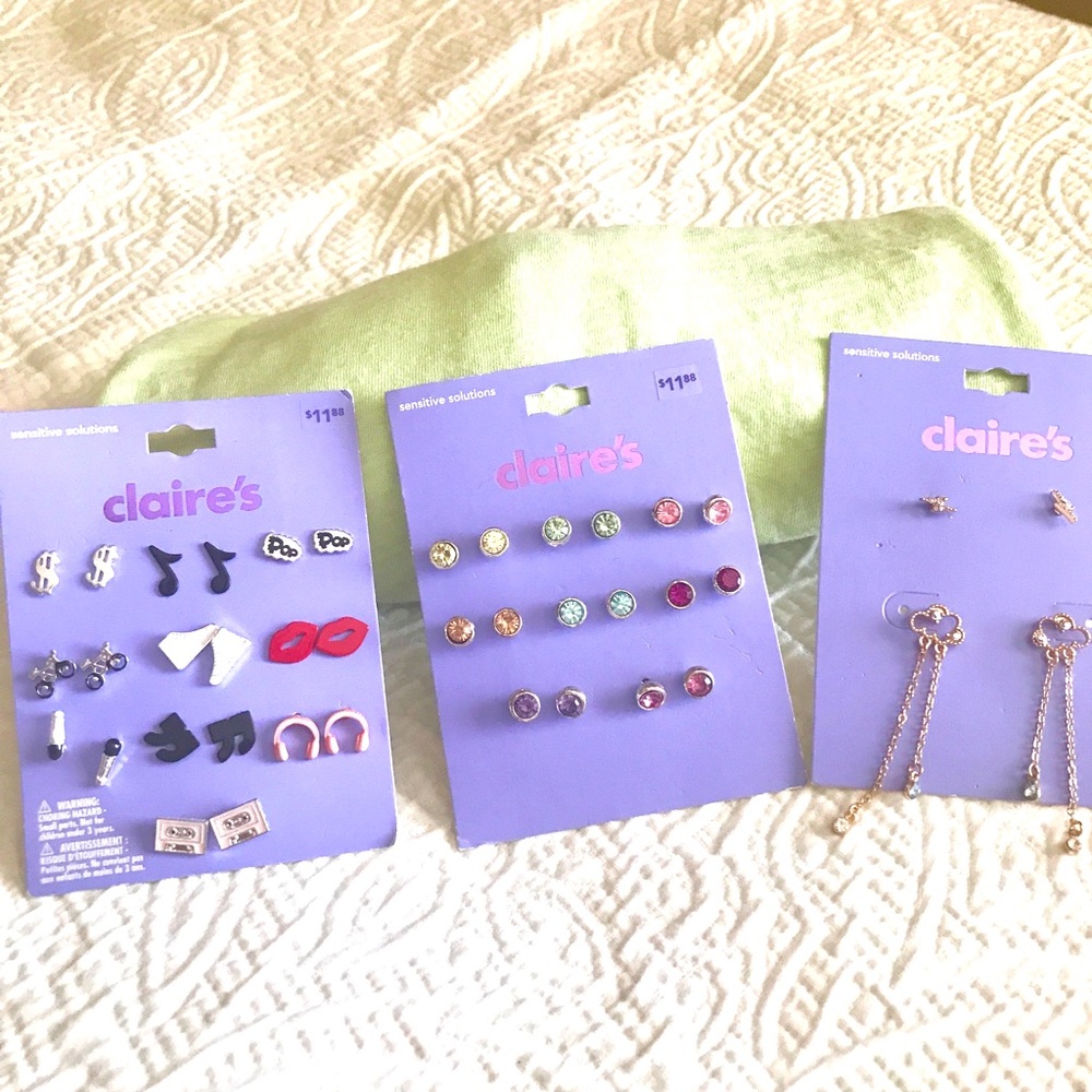 FREE 🌟Claire's Earring Sets NEW🌟FREE with a Purchase🌟🌟🥳